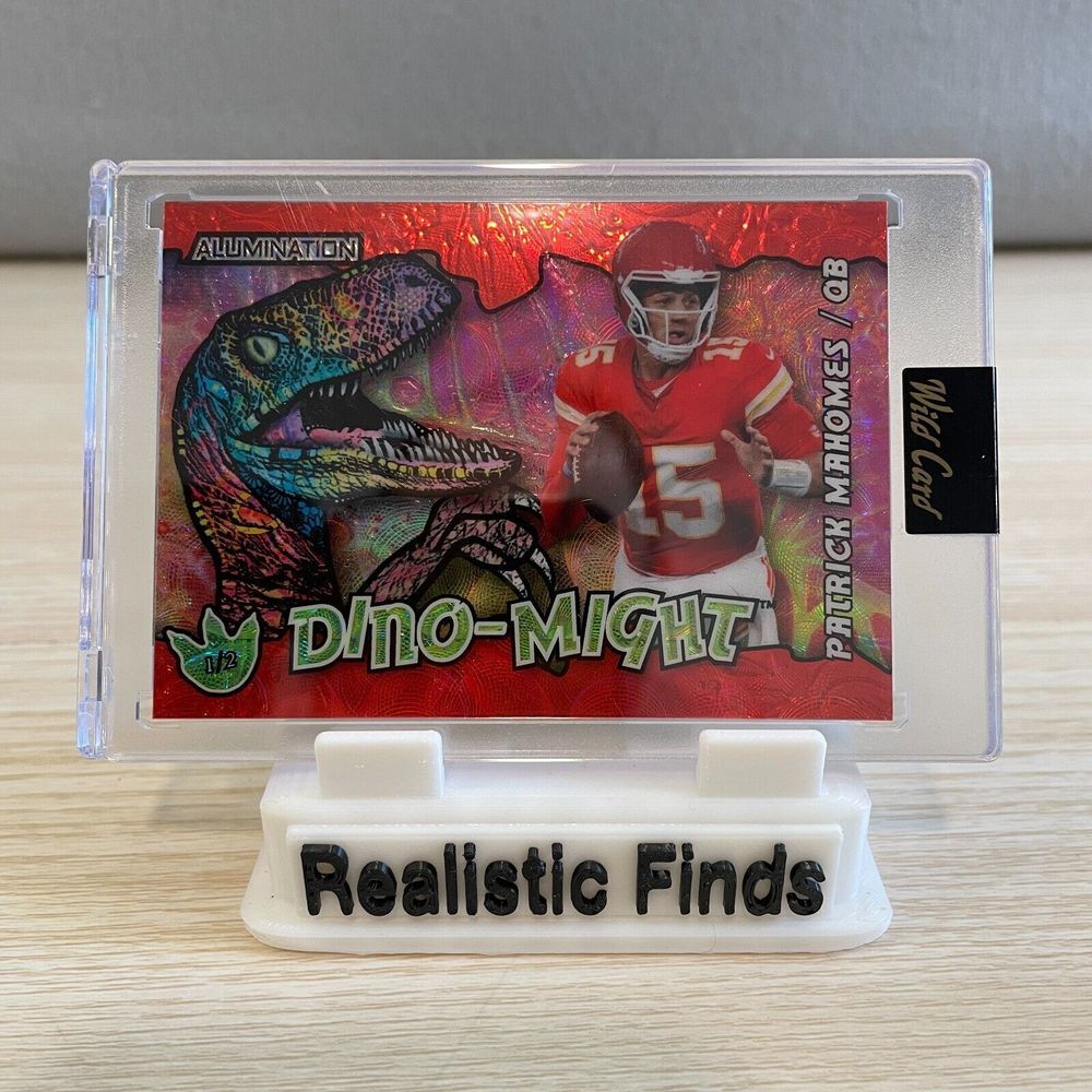 2024 Wild Card Alumination Patrick Mahomes QB Dino-Might‎ 1/2 Chiefs Red T-Rex